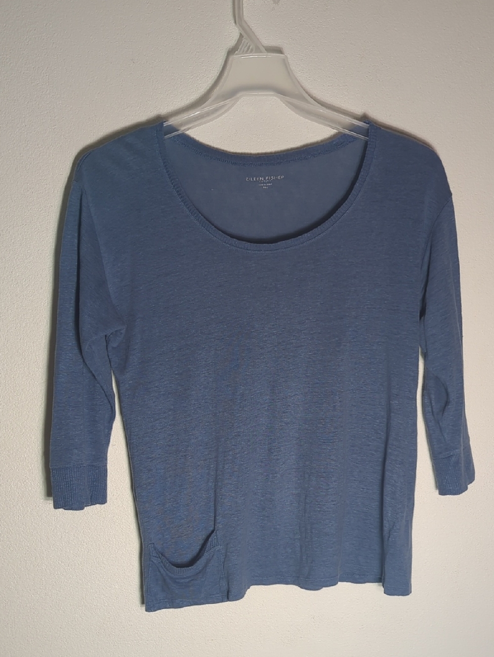 Eileen Fisher Womens Shirt 100% Linen Coastal Quiet Luxury Old Money Summer MP